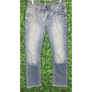 Buckle BKE Aaron Jeans Mens Size 32R (32x31) Blue Straight Fit Denim Comfort